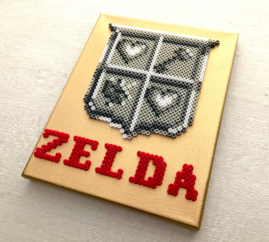 Legend of Zelda Link 8bit Bead Pixel Art!